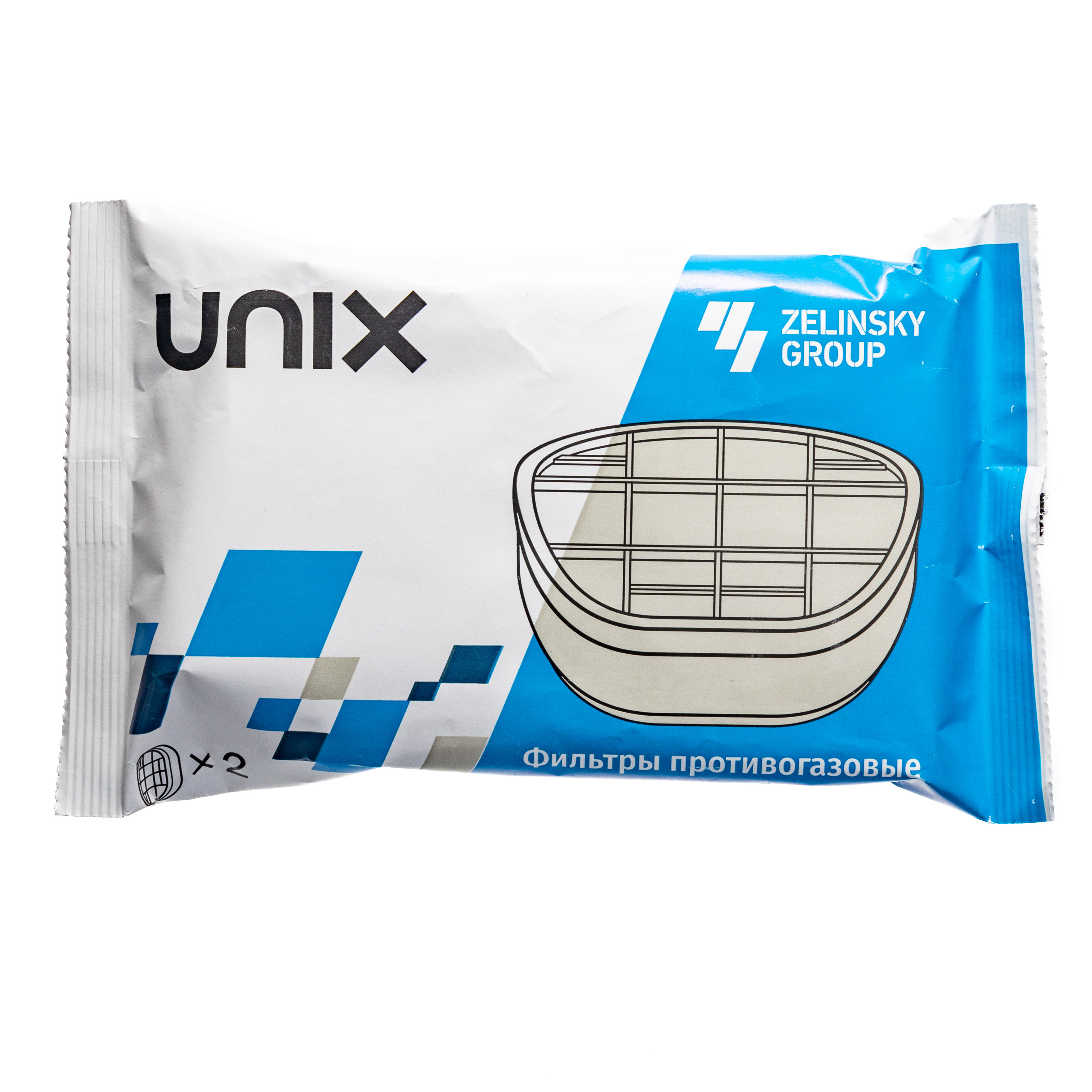 картинка Фильтр противогазовый UNIX 531 марки А1В1Е1К1 